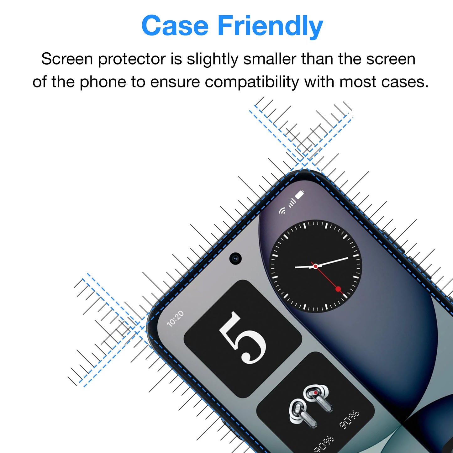 [3 Pack] MEZON Nothing Phone (4a) Pro Anti-Glare Matte Screen Protector Case Friendly Film (Nothing 4a Pro, Matte)