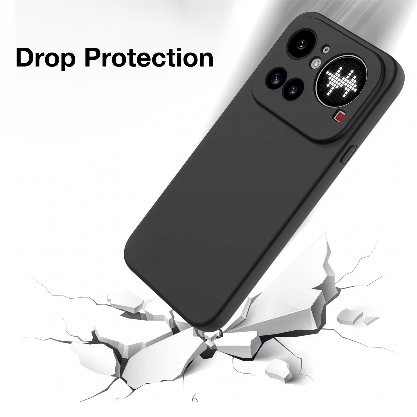 MEZON Nothing Phone (4a) Pro Ultra Slim Black Premium TPU Gel Back Case – Shock Absorption, Wireless Charging Compatible