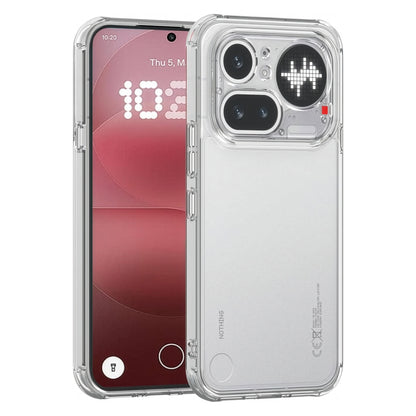 MEZON Nothing Phone (4a) Pro Ultra Slim Crystal Clear Premium TPU Gel Back Case – Shock Absorption, Wireless Charging Compatible