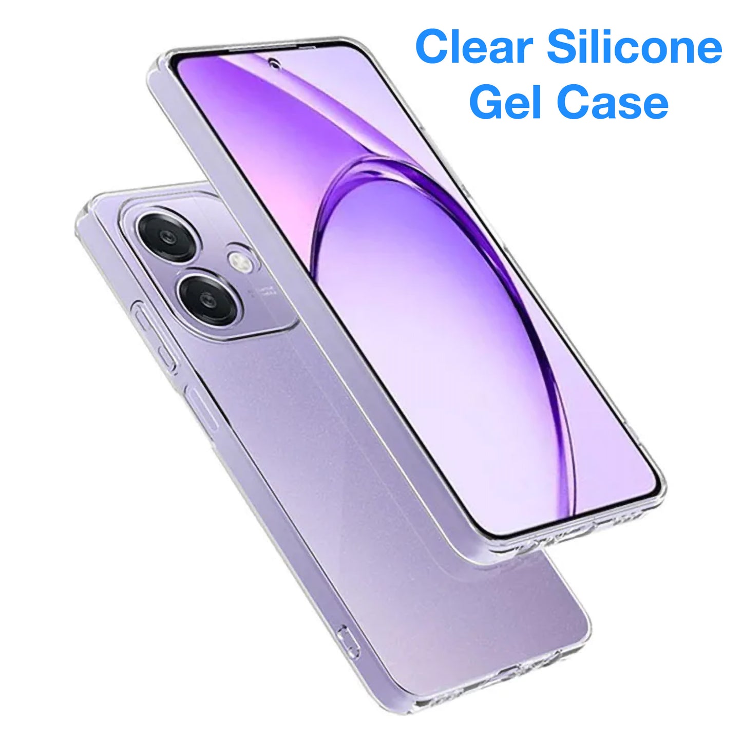 MEZON OPPO A40 4G Ultra Slim Crystal Clear Premium TPU Gel Back Case – Shock Absorption, Wireless Charging Compatible