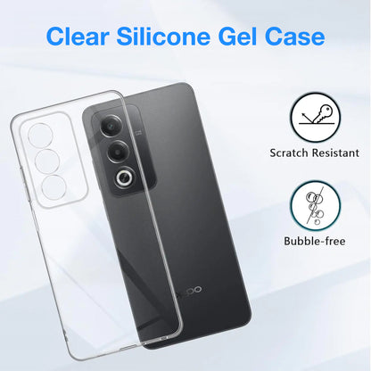 MEZON OPPO A5 4G Ultra Slim Crystal Clear Premium TPU Gel Back Case – Shock Absorption, Wireless Charging Compatible