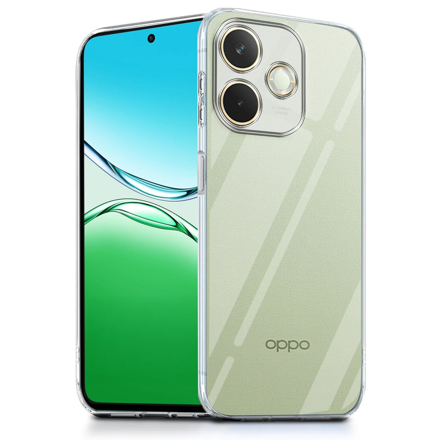 MEZON OPPO A5 Pro 5G Ultra Slim Crystal Clear Premium TPU Gel Back Case – Shock Absorption, Wireless Charging Compatible