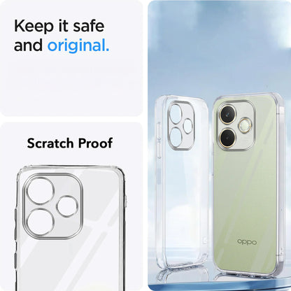 MEZON OPPO A5 Pro 5G Ultra Slim Crystal Clear Premium TPU Gel Back Case – Shock Absorption, Wireless Charging Compatible