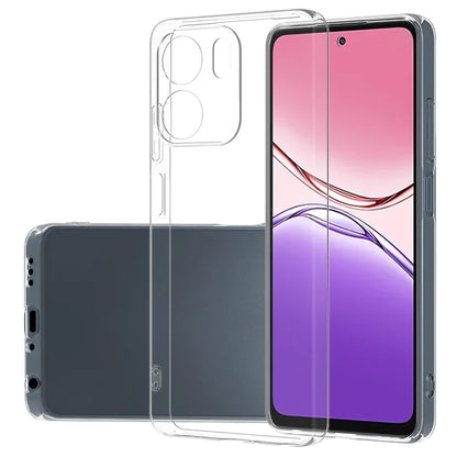 MEZON OPPO A5x 4G Ultra Slim Crystal Clear Premium TPU Gel Back Case – Shock Absorption, Wireless Charging Compatible