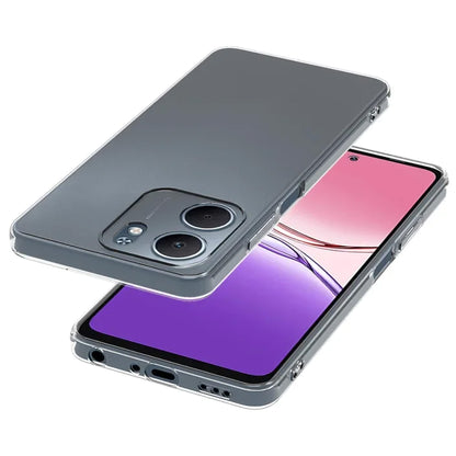 MEZON OPPO A5x 4G Ultra Slim Crystal Clear Premium TPU Gel Back Case – Shock Absorption, Wireless Charging Compatible