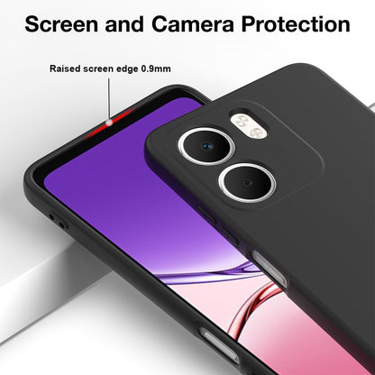 MEZON OPPO A5x 4G Ultra Slim Black Premium TPU Gel Back Case – Shock Absorption (OPPO A5x 4G, Gel Black)