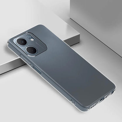 MEZON OPPO A5x 4G Ultra Slim Crystal Clear Premium TPU Gel Back Case – Shock Absorption, Wireless Charging Compatible