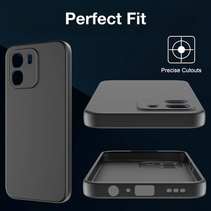 MEZON OPPO A6 5G Ultra Slim Black Premium TPU Gel Back Case – Shock Absorption (OPPO A6 5G, Gel Black)