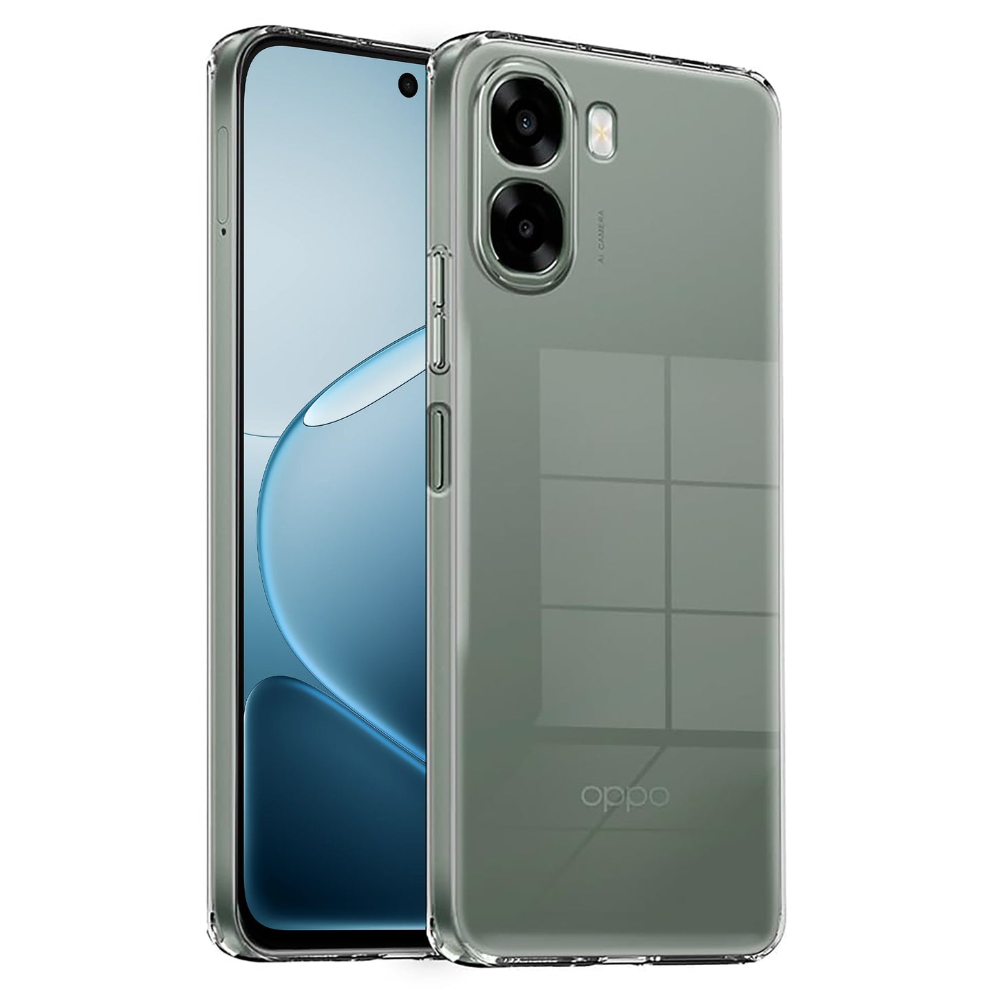 MEZON OPPO A6x 4G Ultra Slim Crystal Clear Premium TPU Gel Back Case – Shock Absorption, Wireless Charging Compatible