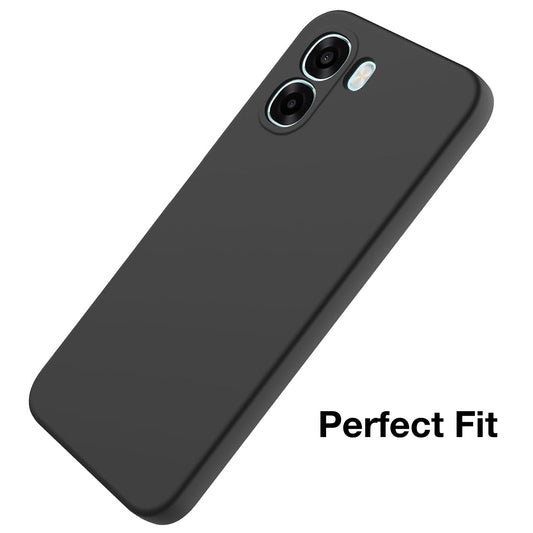MEZON OPPO A6x 5G Ultra Slim Black Premium TPU Gel Back Case – Shock Absorption (OPPO A6x 5G, Gel Black)