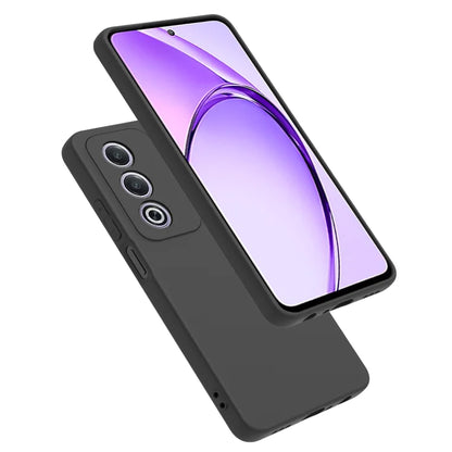 MEZON OPPO A80 5G Ultra Slim Black Premium TPU Gel Back Case – Shock Absorption, Wireless Charging Compatible
