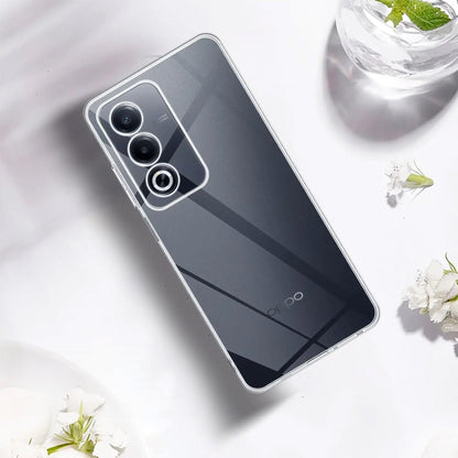 MEZON OPPO A80 5G Ultra Slim Crystal Clear Premium TPU Gel Back Case – Shock Absorption, Wireless Charging Compatible