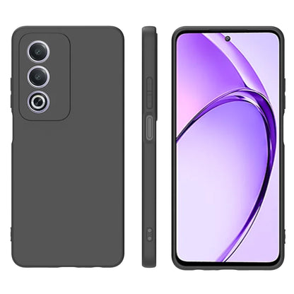 MEZON OPPO A80 5G Ultra Slim Black Premium TPU Gel Back Case – Shock Absorption, Wireless Charging Compatible