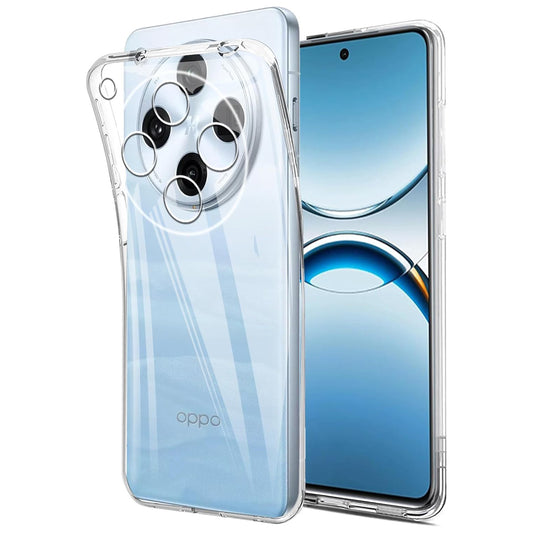 MEZON OPPO Find X8 Pro Ultra Slim Crystal Clear Premium TPU Gel Back Case – Shock Absorption, Wireless Charging Compatible