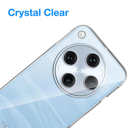 MEZON OPPO Find X8 Pro Ultra Slim Crystal Clear Premium TPU Gel Back Case – Shock Absorption, Wireless Charging Compatible