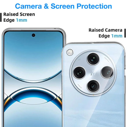 MEZON OPPO Find X8 Pro Ultra Slim Crystal Clear Premium TPU Gel Back Case – Shock Absorption, Wireless Charging Compatible