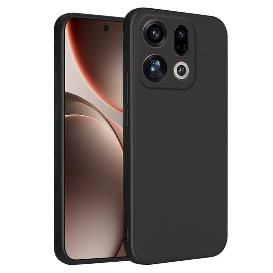 MEZON OPPO Find X9 5G Ultra Slim Black Premium TPU Gel Back Case – Shock Absorption (OPPO Find X9 5G, Gel Black)