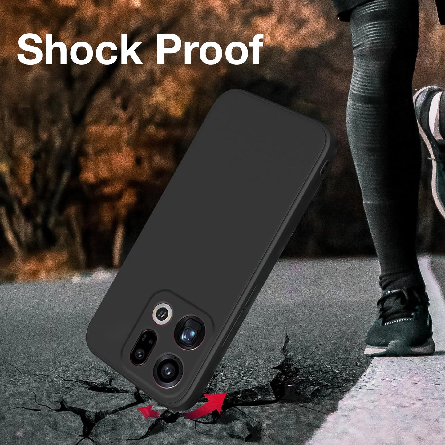 MEZON OPPO Find X9 5G Ultra Slim Black Premium TPU Gel Back Case – Shock Absorption (OPPO Find X9 5G, Gel Black)