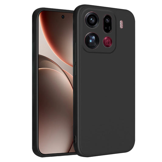MEZON OPPO Find X9 Pro 5G Ultra Slim Black Premium TPU Gel Back Case – Shock Absorption (OPPO Find X9 Pro 5G, Gel Black)