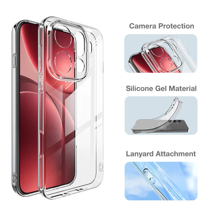 MEZON OPPO Find X9 Pro 5G Ultra Slim Crystal Clear Premium TPU Gel Back Case – Shock Absorption, Wireless Charging Compatible