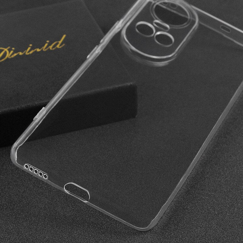 MEZON OPPO Reno10 5G Ultra Slim Crystal Clear Premium TPU Gel Back Case – Shock Absorption, Wireless Charging Compatible