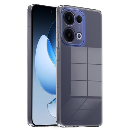 MEZON OPPO Reno13 5G Ultra Slim Crystal Clear Premium TPU Gel Back Case – Shock Absorption, Wireless Charging Compatible