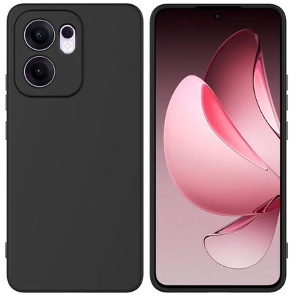 MEZON OPPO Reno13 F 5G Ultra Slim Black Premium TPU Gel Back Case – Shock Absorption (OPPO Reno13 F 5G, Gel Black)