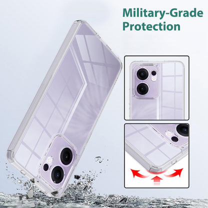 MEZON OPPO Reno13 F 5G Ultra Slim Crystal Clear Premium TPU Gel Back Case – Shock Absorption, Wireless Charging Compatible