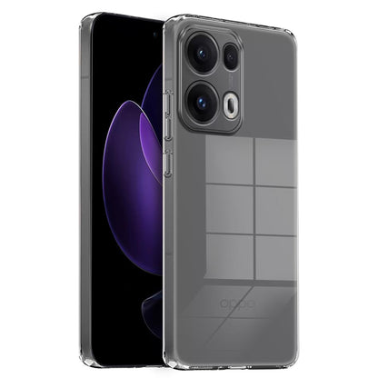 MEZON OPPO Reno13 Pro 5G Ultra Slim Crystal Clear Premium TPU Gel Back Case – Shock Absorption, Wireless Charging Compatible