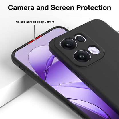 MEZON OPPO Reno13 Pro 5G Ultra Slim Black Premium TPU Gel Back Case – Shock Absorption (OPPO Reno13 Pro 5G, Gel Black)