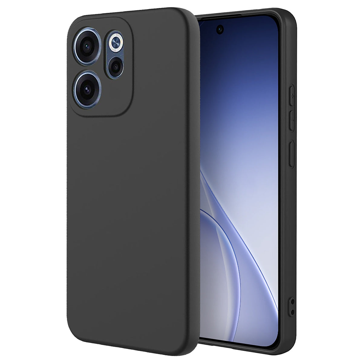 Black TPU gel case for OPPO Reno15 F 5G