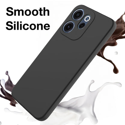 MEZON OPPO Reno15 F 5G Ultra Slim Black Premium TPU Gel Back Case – Shock Absorption (OPPO Reno15 F 5G, Gel Black)