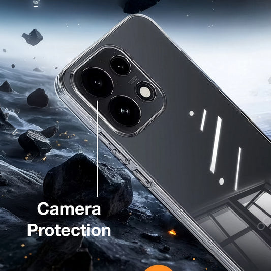 MEZON OPPO Reno16 F 5G Ultra Slim Crystal Clear Premium TPU Gel Back Case – Shock Absorption, Wireless Charging Compatible