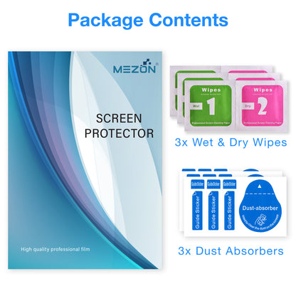 [3 Pack] MEZON Microsoft Surface Pro 12" (2025) Anti-Glare Matte Film Screen Protector – Case and Surface Pen Friendly