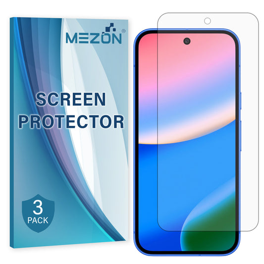 [3 Pack] MEZON Google Pixel 10 Clear Screen Protector Case Friendly Film (Pixel 10, Clear)