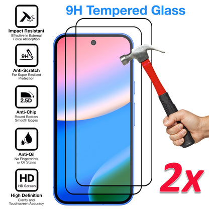 [2 Pack] MEZON Google Pixel 10 Tempered Glass Full Coverage Crystal Clear Premium 3D Edge 9H HD Screen Protectors