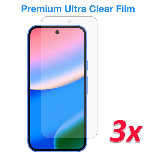 [3 Pack] MEZON Google Pixel 10 Clear Screen Protector Case Friendly Film (Pixel 10, Clear)