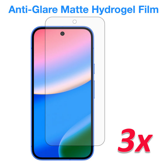 [3 Pack] MEZON Google Pixel 10 Premium Anti-Glare Matte Hydrogel Edge-to-Edge Full Coverage Screen Protector