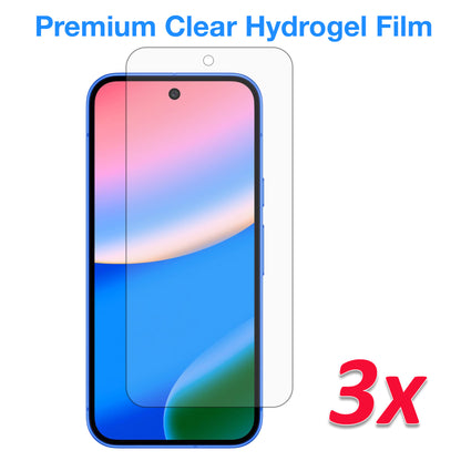 [3 Pack] MEZON Google Pixel 10 Premium Hydrogel Clear Edge-to-Edge Full Coverage Screen Protector Fingerprint Sensor Film