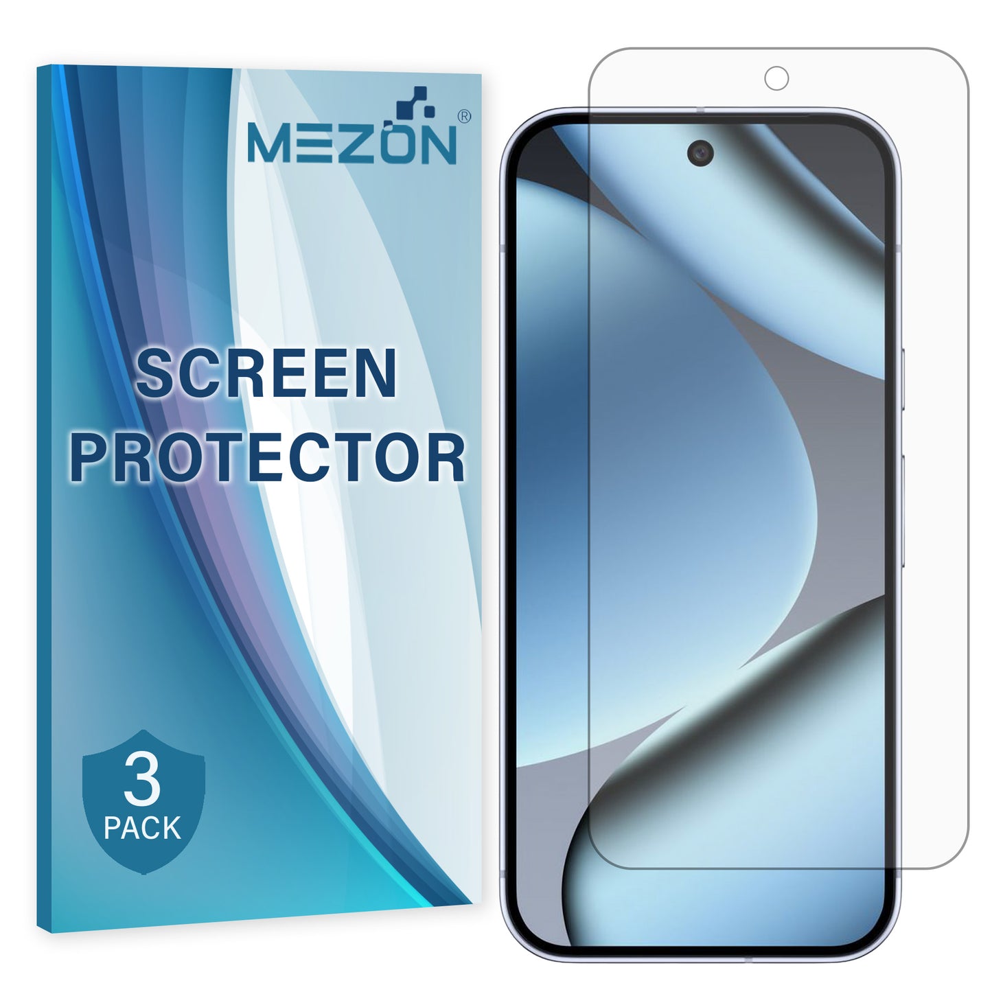 [3 Pack] MEZON Google Pixel 10 Pro Anti-Glare Matte Screen Protector Case Friendly Film (Pixel 10 Pro, Matte)