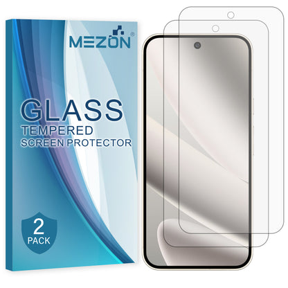 [2 Pack] MEZON Google Pixel 10 Pro XL Tempered Glass Crystal Clear Premium 9H HD Case Friendly Screen Protectors (Pixel 10 Pro XL, 9H)