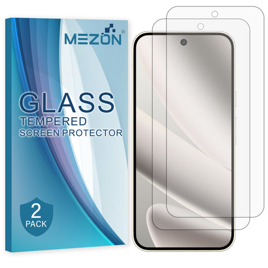 [2 Pack] MEZON Google Pixel 10 Pro XL Tempered Glass Crystal Clear Premium 9H HD Case Friendly Screen Protectors (Pixel 10 Pro XL, 9H)