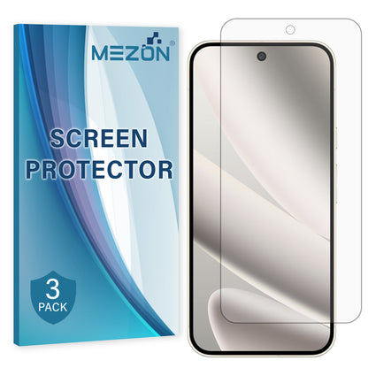 [3 Pack] MEZON Google Pixel 10 Pro XL Premium Hydrogel Clear Edge-to-Edge Full Coverage Screen Protector Fingerprint Sensor Film