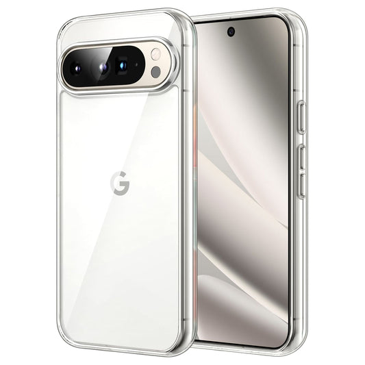 MEZON Google Pixel 10 Pro XL Slim Premium Crystal Clear TPU Gel Back Case – Wireless Charging Compatible