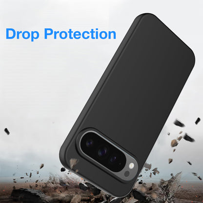 MEZON Google Pixel 10 Pro XL Slim Black Premium TPU Gel Back Case – Shock Absorption (Pixel 10 Pro XL, Gel Black)