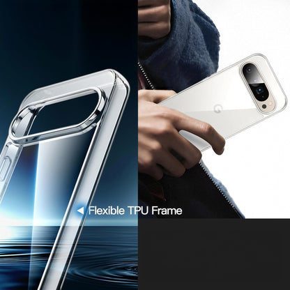 MEZON Google Pixel 10 Pro XL Slim Premium Crystal Clear TPU Gel Back Case – Wireless Charging Compatible