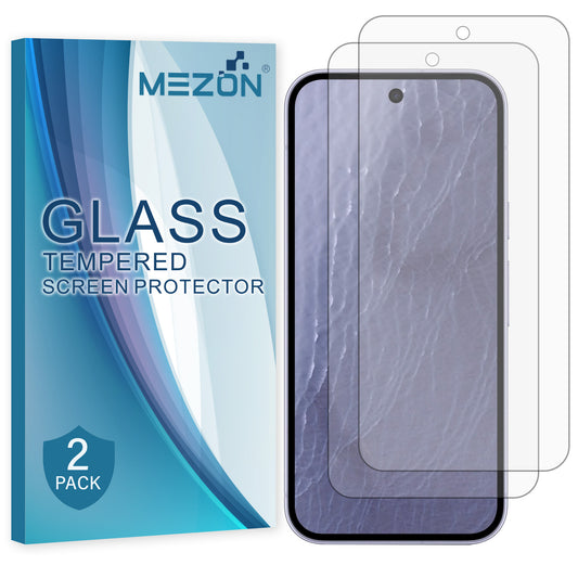 [2 Pack] MEZON Google Pixel 11 Tempered Glass Crystal Clear Premium 9H HD Case Friendly Screen Protectors