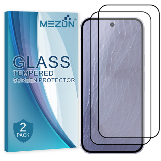 [2 Pack] MEZON Google Pixel 11 Tempered Glass Full Coverage Crystal Clear Premium 3D Edge 9H HD Screen Protectors