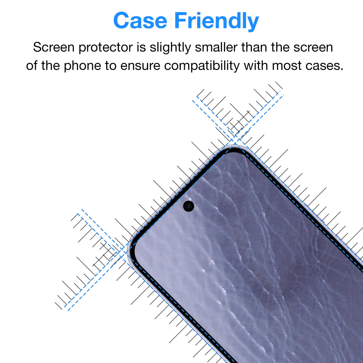 [2 Pack] MEZON Google Pixel 11 Tempered Glass Crystal Clear Premium 9H HD Case Friendly Screen Protectors (Pixel 11, 9H)