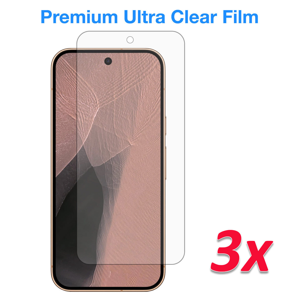 [3 Pack] MEZON Google Pixel 11 Clear Screen Protector Case Friendly Film (Pixel 11, Clear)